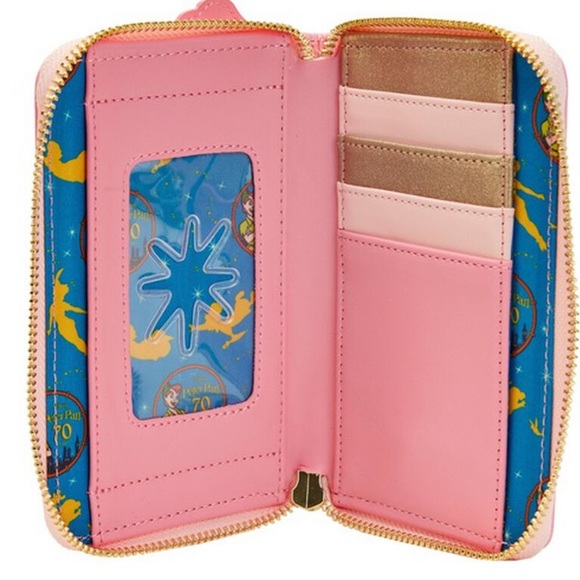 NWT PETER PAN LOUNGEFLY BACKPACK AND WALLET - Picture 8 of 9